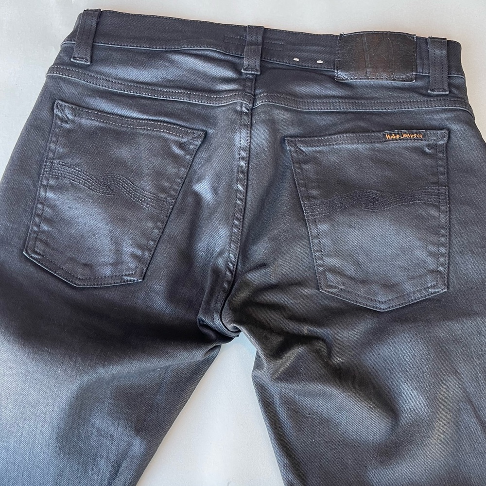 Nudie Jeans Tight Terry Painted Black 30x30 - Picture 4 of 10